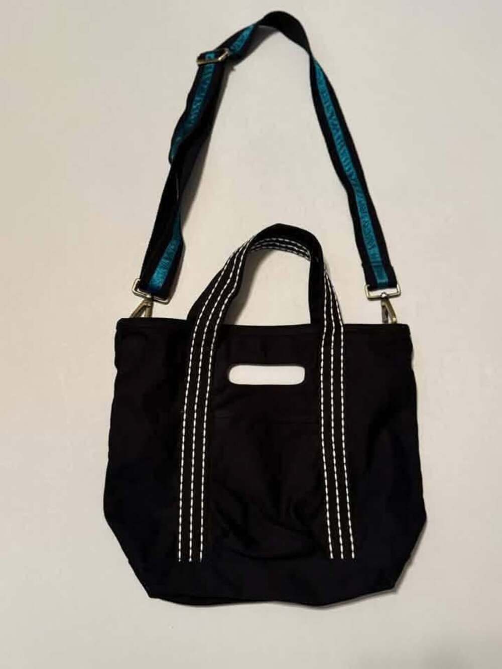 Free People Caravan Canvas Tote Black Handbag